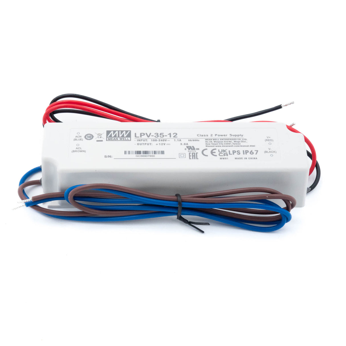 Mean Well LPV-35-12 Power Supply 35W 12V - PHOTO 1
