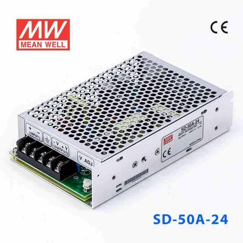 Mean Well SD-50A-24 DC-DC Converter - 50W - 9.2~18V in 24V out 2.1A