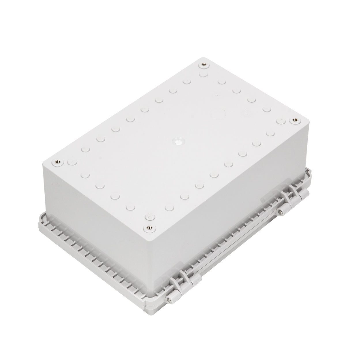 Boxco P-Series 7.87 x 11.81 x 5.91 Inches(200 x 300 x 150mm) Plastic Enclosure, IP67, IK08, PC, Grey Cover, Molded Hinge and Latch Type - PHOTO 2