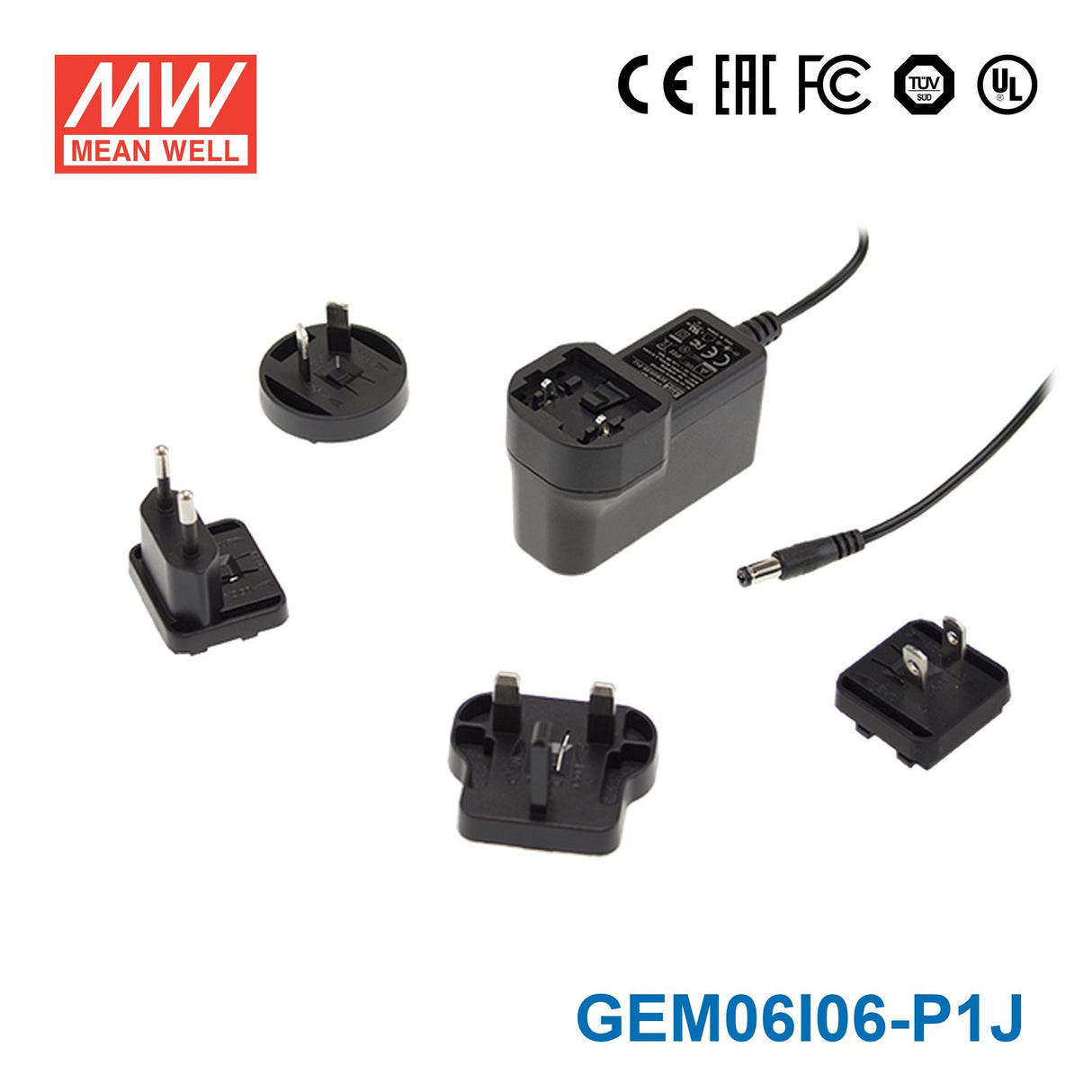 Mean Well GEM06I06-P1J Power Supply 6W 6V 1A