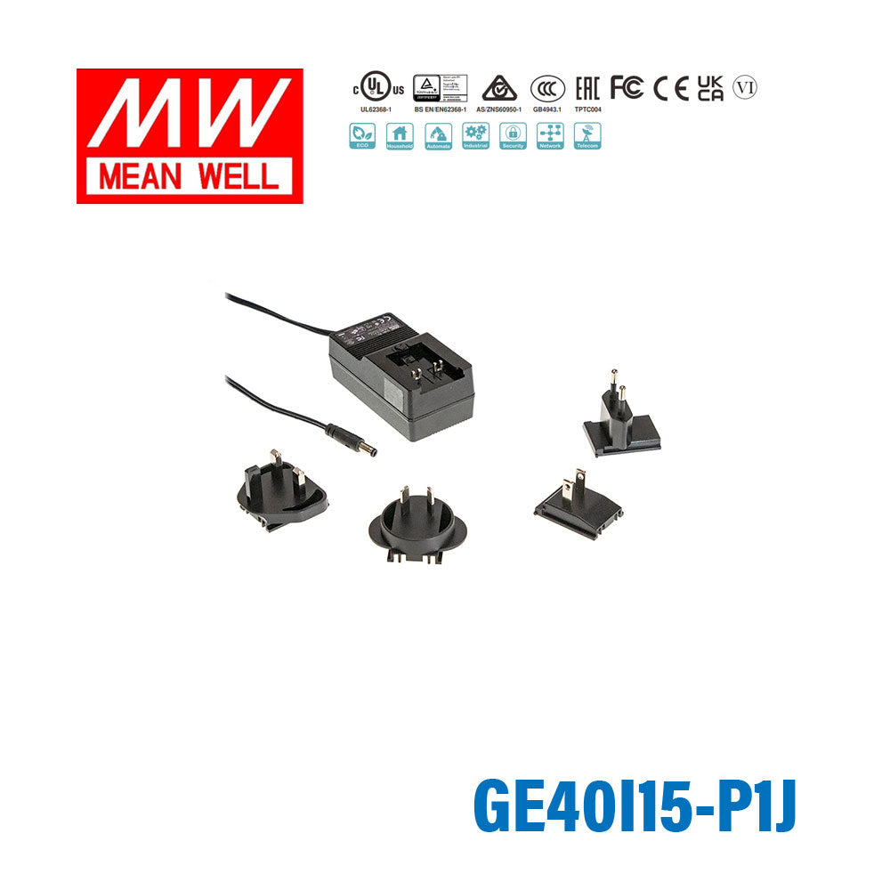 Mean Well GE40I15-P1J Power Supply 40.5W 15V 2.7A