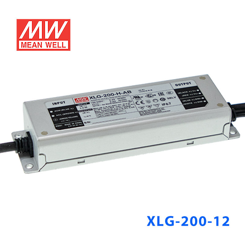Mean Well XLG-200-12-AB Power Supply 192W 12V - Adjustable and Dimmable