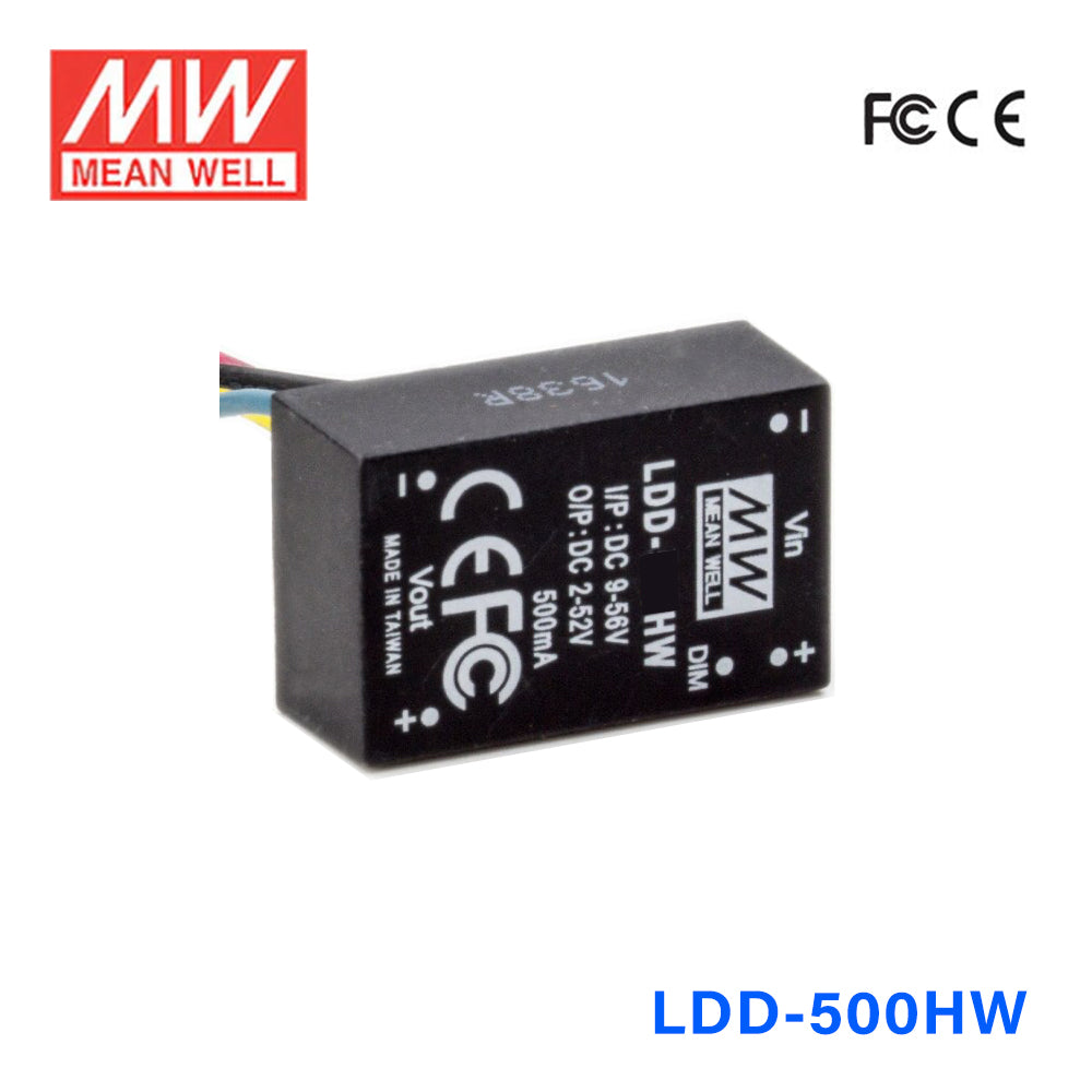 Mean Well LDD-500HW DC/DC LED Driver CC 500mA - Step-down