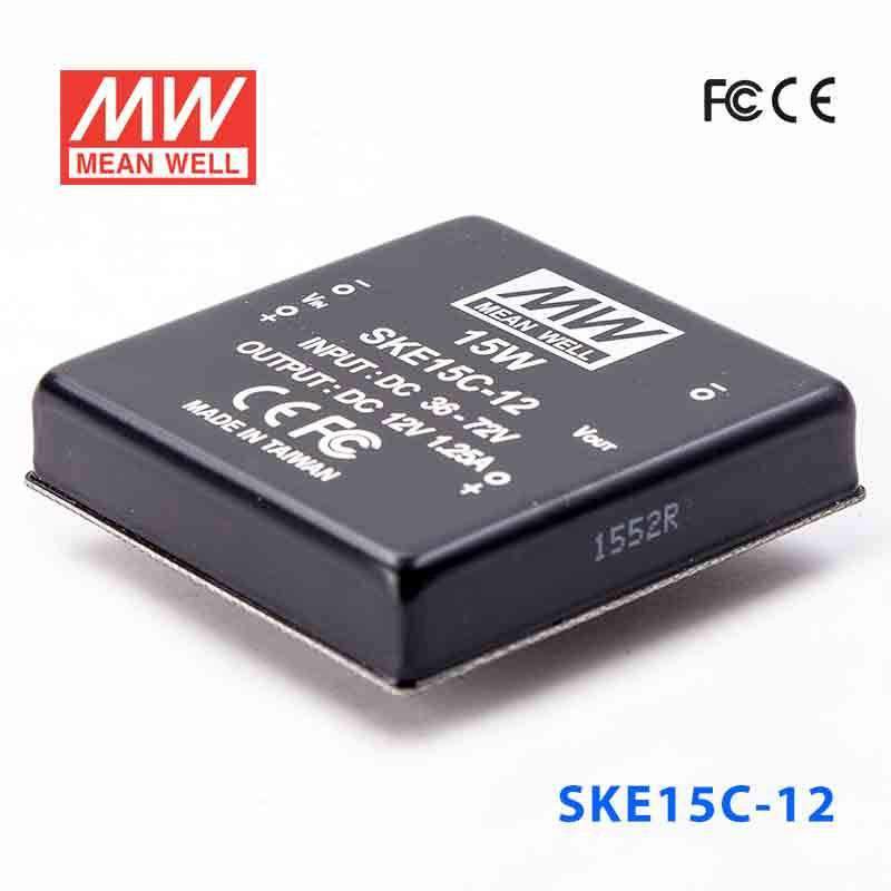 Mean Well SKE15C-12 DC-DC Converter - 15W - 36~72V in 12V out 1.25A