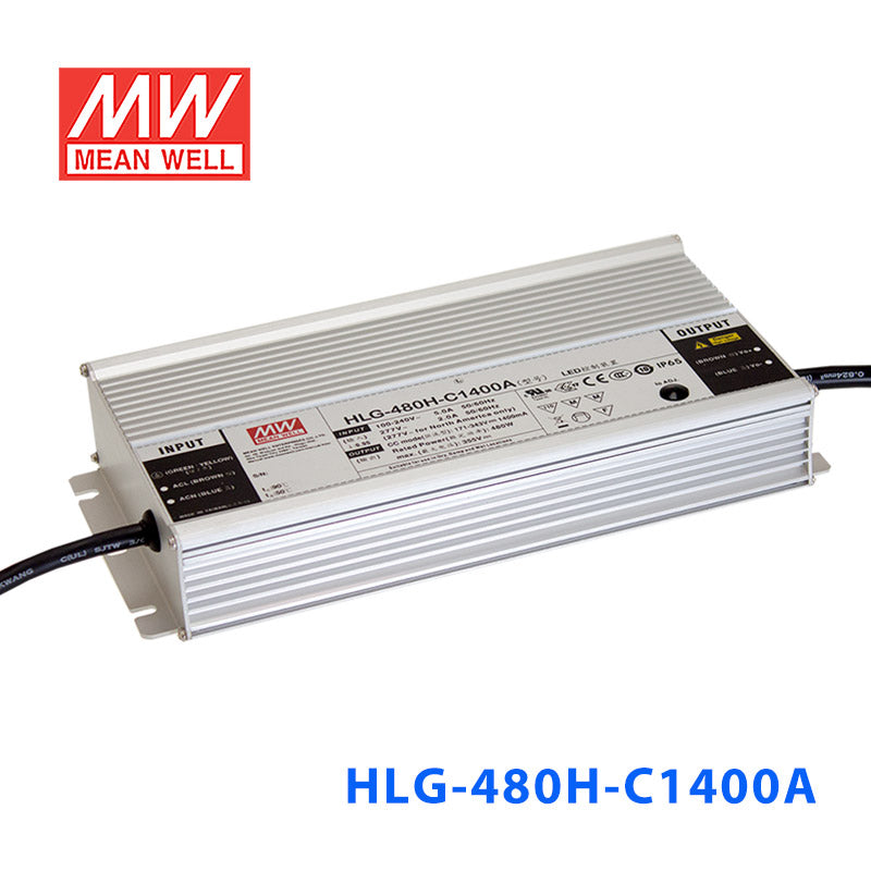 Mean Well HLG-480H-C1750AB Power Supply 480W 1750mA - Adjustable and Dimmable