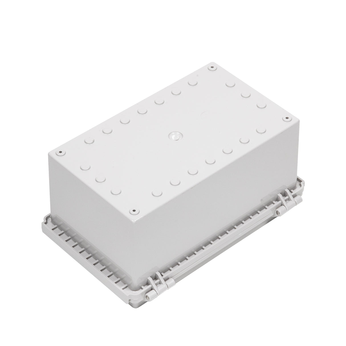 Boxco P-Series 6.30 x 10.24 x 3.94 Inches(160 x 260 x 100mm) Plastic Enclosure, IP67, IK08, ABS, Grey Cover, Molded Hinge and Latch Type - PHOTO 2