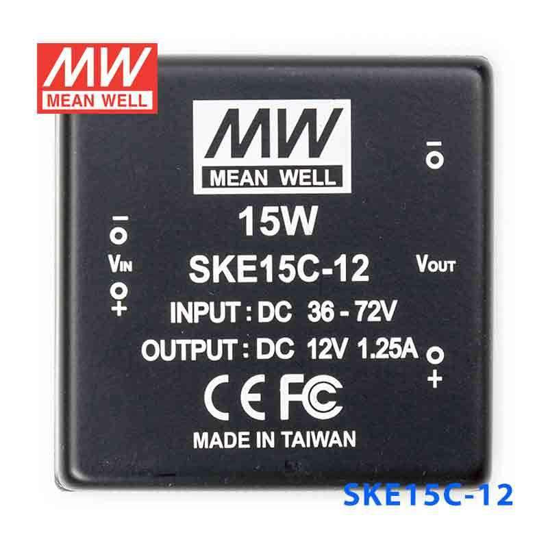 Mean Well SKE15C-12 DC-DC Converter - 15W - 36~72V in 12V out 1.25A - PHOTO 2