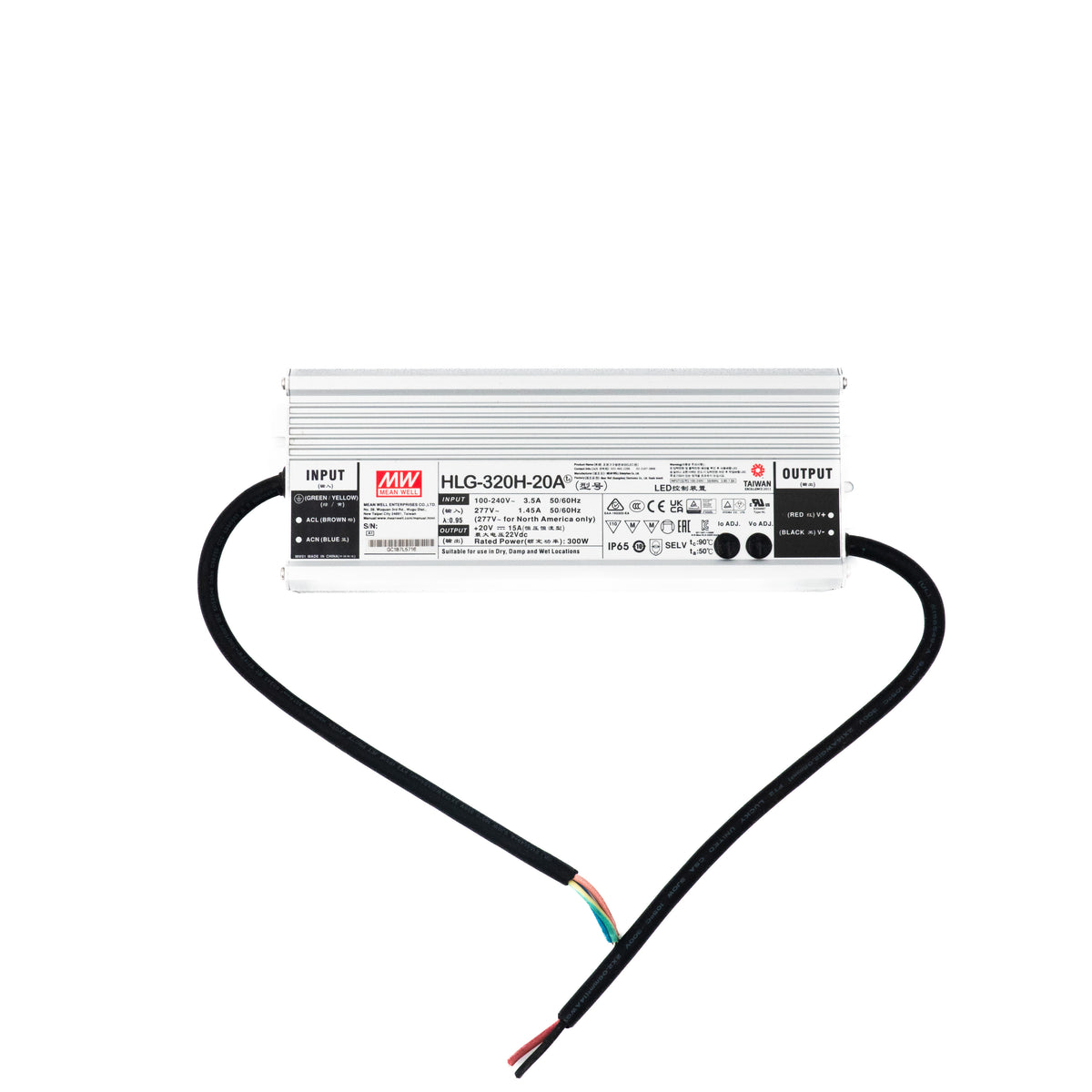 Mean Well HLG-320H-20A Power Supply 300W 20V - Adjustable 15A - PHOTO 1