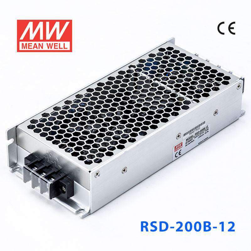 Mean Well RSD-200B-12 DC-DC Converter - 200.4W - 16.8~31.2V in 12V out 16.7A