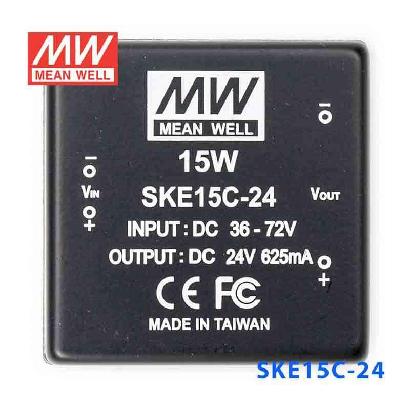 Mean Well SKE15C-24 DC-DC Converter - 15W - 36~72V in 24V out 625mA - PHOTO 2