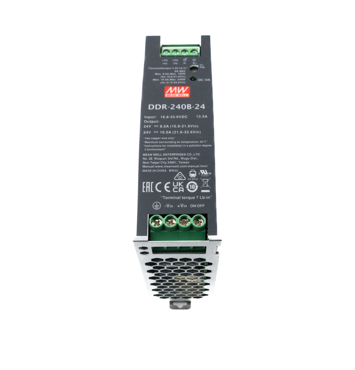 Mean Well DDR-240B-24 DC-DC Converter - 240W - 16.8~33.6V in 24V out 10A - PHOTO 1