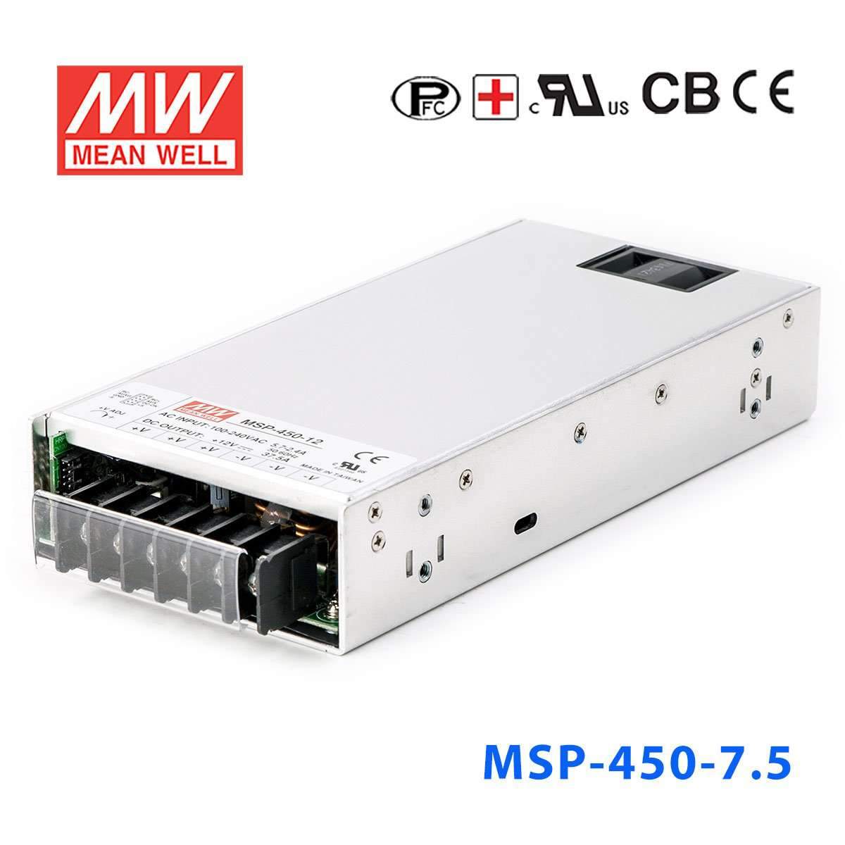 Mean Well MSP-450-7.5 Power Supply 450W 7.5V 60A