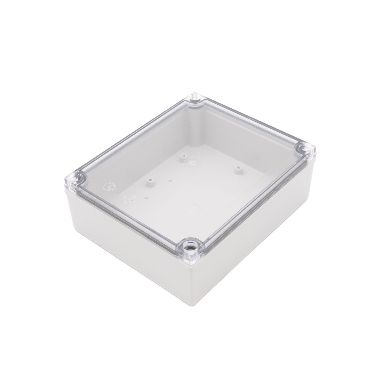 Boxco M-Series 5.91 x 7.09 x 2.36 Inches(150 x 180 x 60mm) Plastic Enclosure, IP67, IK08, PC, Transparent Cover, Screw Type - PHOTO 1
