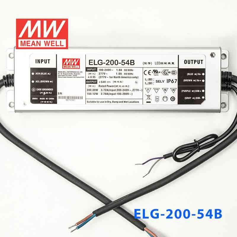 Mean Well ELG-200-54B Power Supply 200W 54V - Dimmable - PHOTO 2