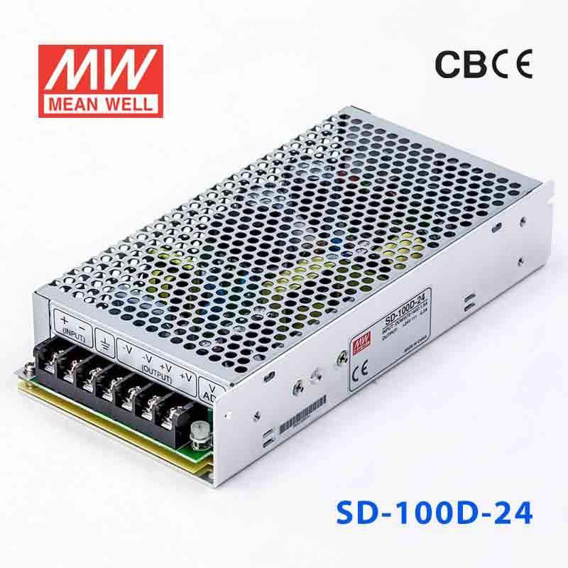 Mean Well SD-100D-24 DC-DC Converter - 100W - 72~144V in 24V out 4.2A