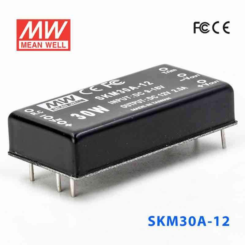 Mean Well SKM30A-12 DC-DC Converter - 30W - 9~18V in 12V out 2.5A