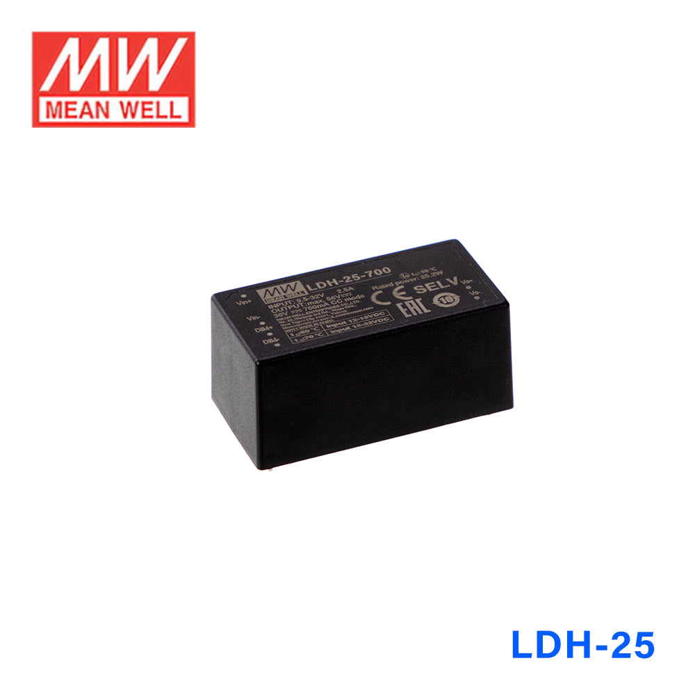 Mean Well LDH DC/DC LED Driver CC 350mA - Step-up
