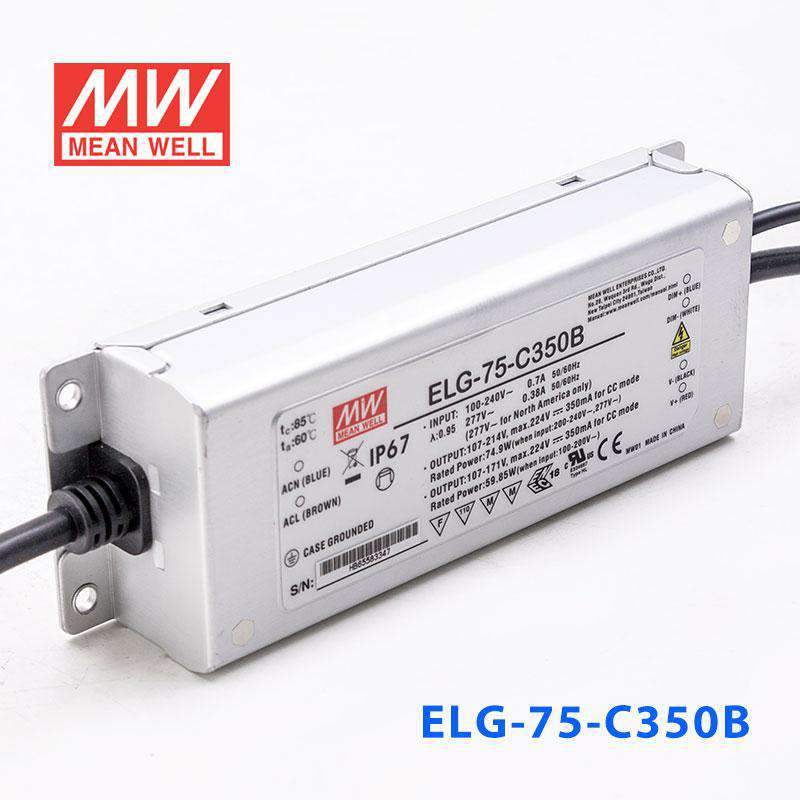 Mean Well ELG-75-C350B Power Supply 75W 350mA - Dimmable - PHOTO 1
