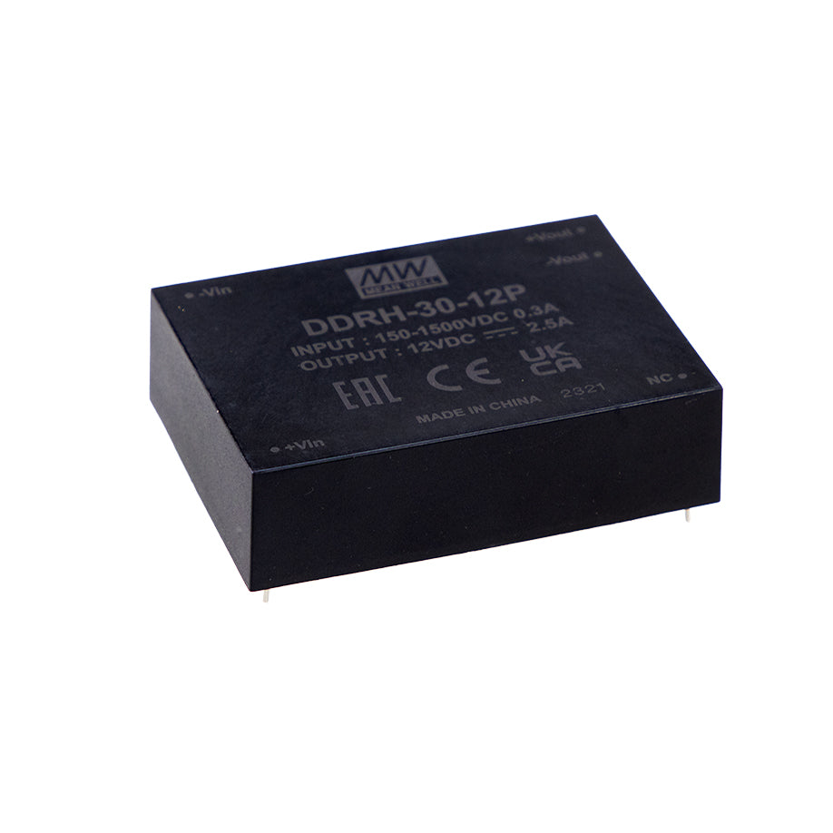 Mean Well DDRH-30-15P Ultra Wide Input DC-DC Converter, 30W 15V, PCB Mounting Type