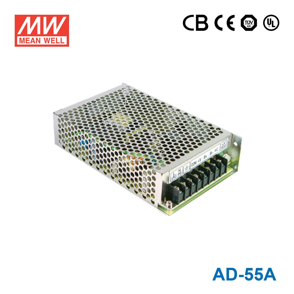 Mean Well AD-55A Security Power Supply 51.38W 13.8V 3.5A - UPS