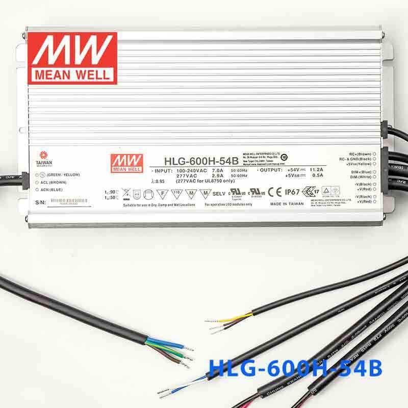 Mean Well HLG-600H-54B Power Supply 600W 54V- Dimmable - PHOTO 2