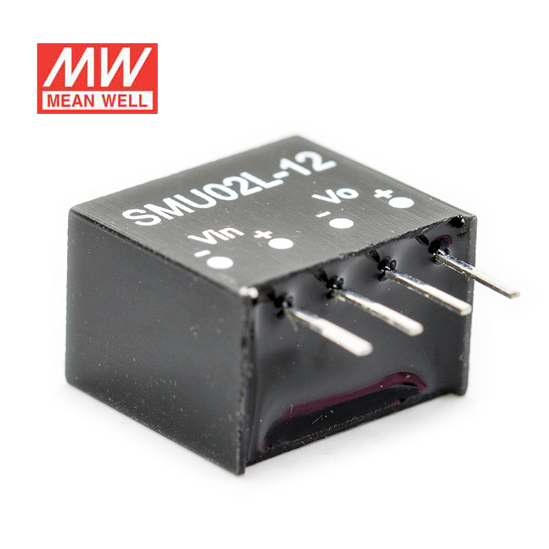 Mean Well SMU02L-12 DC-DC Converter - 2W - 4.5~5.5V in 12V out 167mA