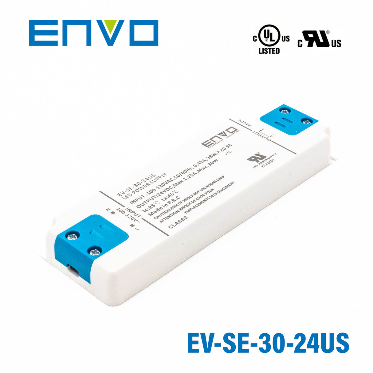 ENVO EV-SE-30-24US LED Driver 30W 24V