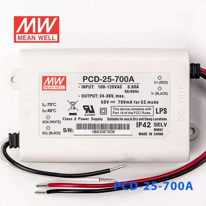 Mean Well PCD-25-700A Power Supply 25W 700mA - PHOTO 2