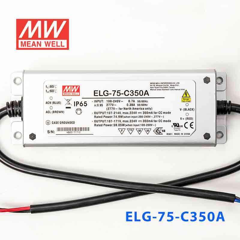Mean Well ELG-75-C350A Power Supply 75W 350mA - Adjustable - PHOTO 2