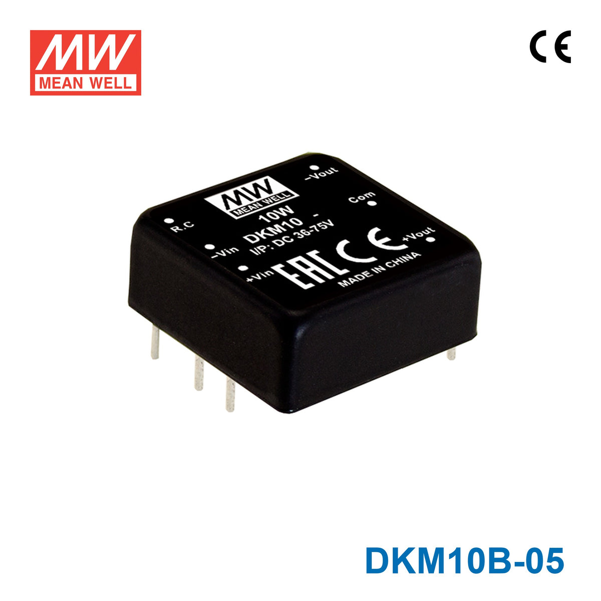 Mean Well DKM10B-05 DC-DC Converter - 10W - 18~36V in ±5V out 1A