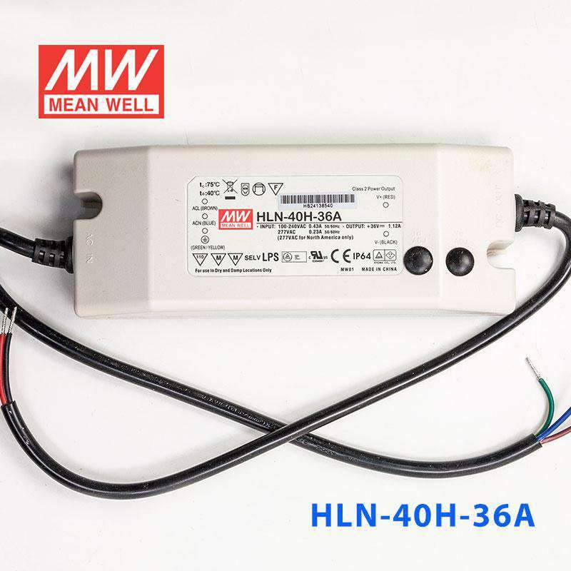 Mean Well HLN-40H-36A Power Supply 40W 36V - IP64, Adjustable - PHOTO 2