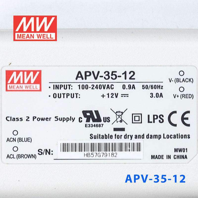 Mean Well APV-35-12 Power Supply 36W 12V - PHOTO 3