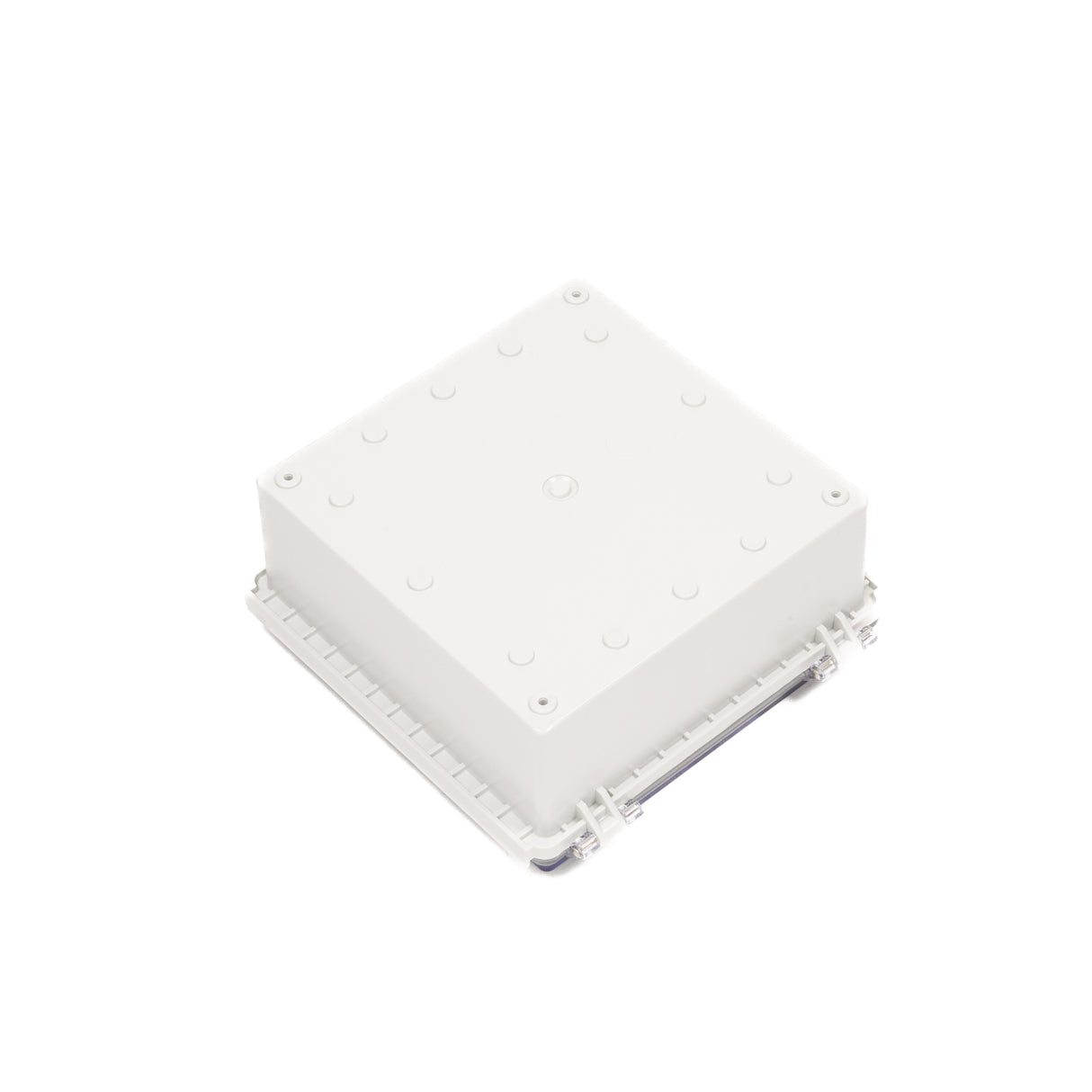 Boxco P-Series 8.27 x 8.27 x 3.94 Inches(210 x 210 x 100mm) Plastic Enclosure, IP67, IK08, ABS, Transparent Cover, Molded Hinge and Latch Type - PHOTO 3