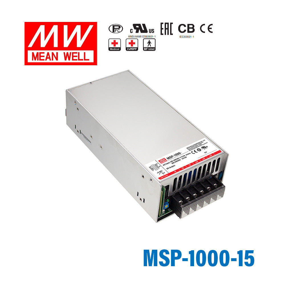 Mean Well MSP-1000-15 Power Supply 960W 15V