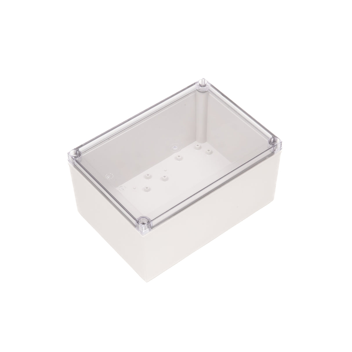 Boxco M-Series 7.09 x 10.04 x 4.92 Inches(180 x 255 x 125mm) Plastic Enclosure, IP67, IK08, PC, Transparent Cover, Screw Type - PHOTO 1