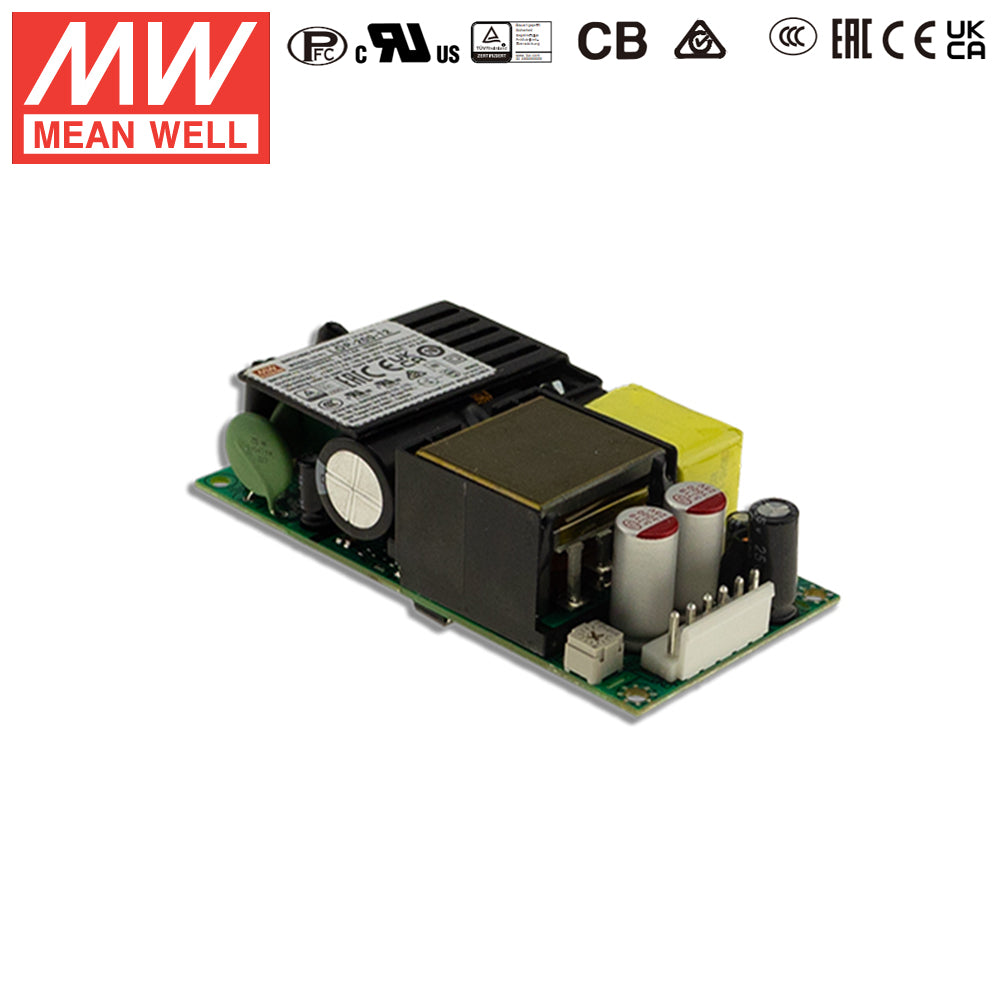 Mean Well LOP-200-27 200W 4"×2" Low Profile Open Frame Power Supply 27V