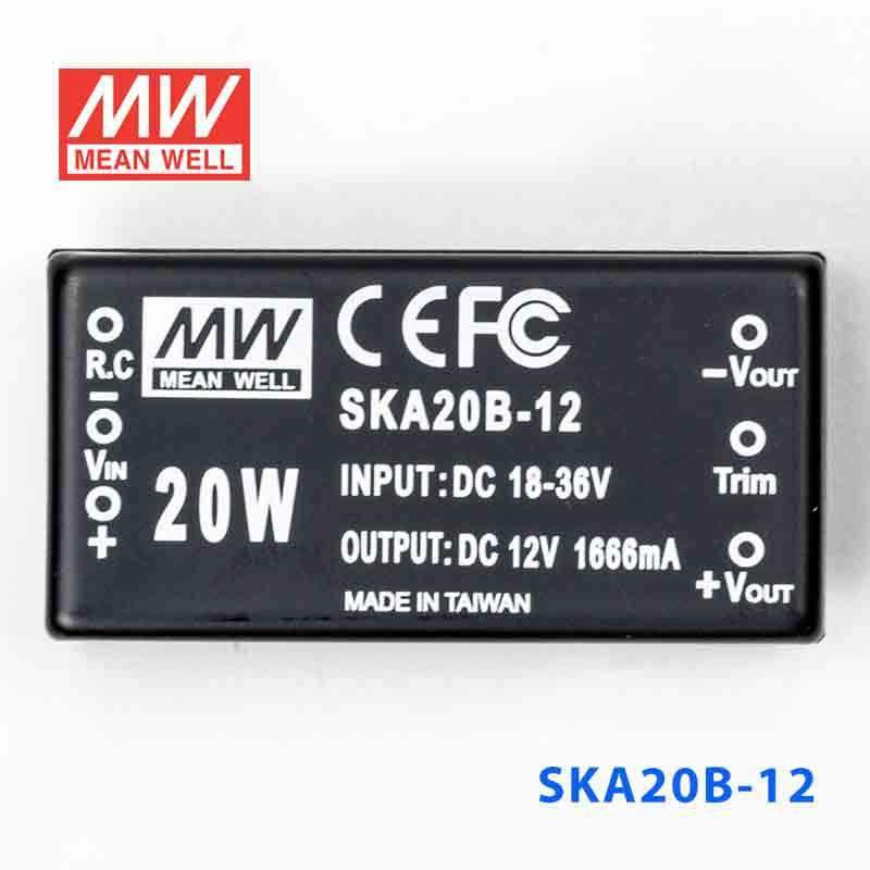 Mean Well SKA20B-12 DC-DC Converter - 20W - 18~36V in 12V out 1.66A - PHOTO 2