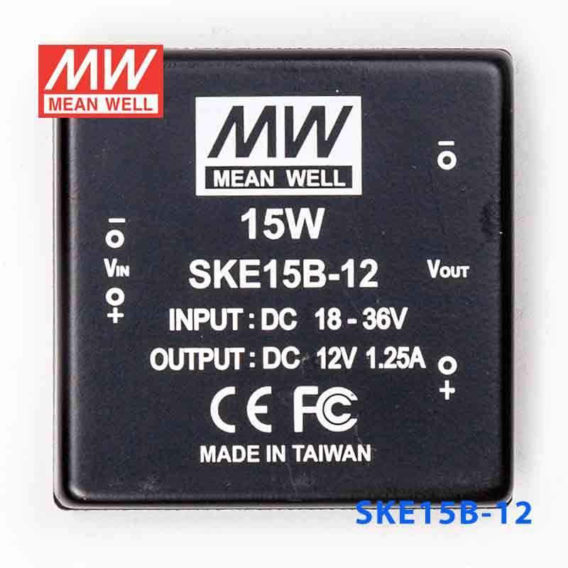 Mean Well SKE15B-12 DC-DC Converter - 15W - 18~36V in 12V out 1.25A - PHOTO 2