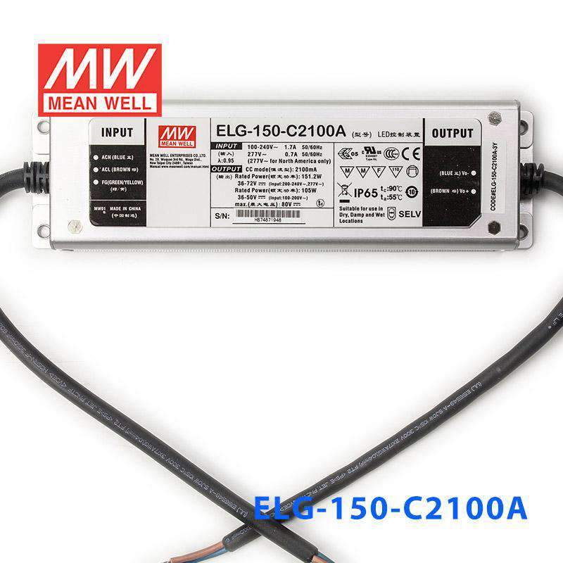 Mean Well ELG-150-C2100A Power Supply 150W 2100mA - Adjustable - PHOTO 2