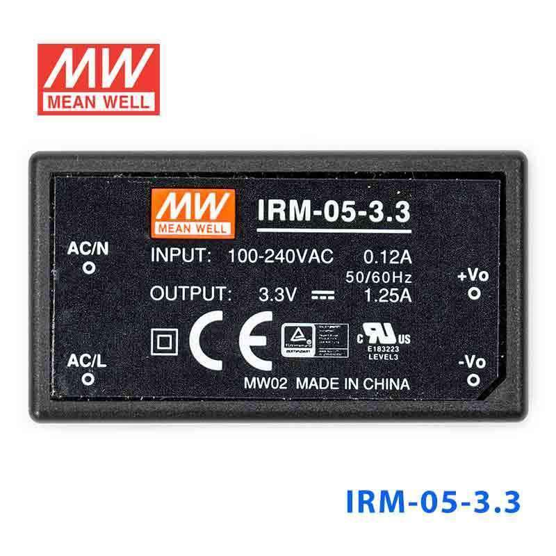 Mean Well IRM-05-3.3 Switching Power Supply 4.125W 3.3V 1.25A - Encapsulated - PHOTO 2