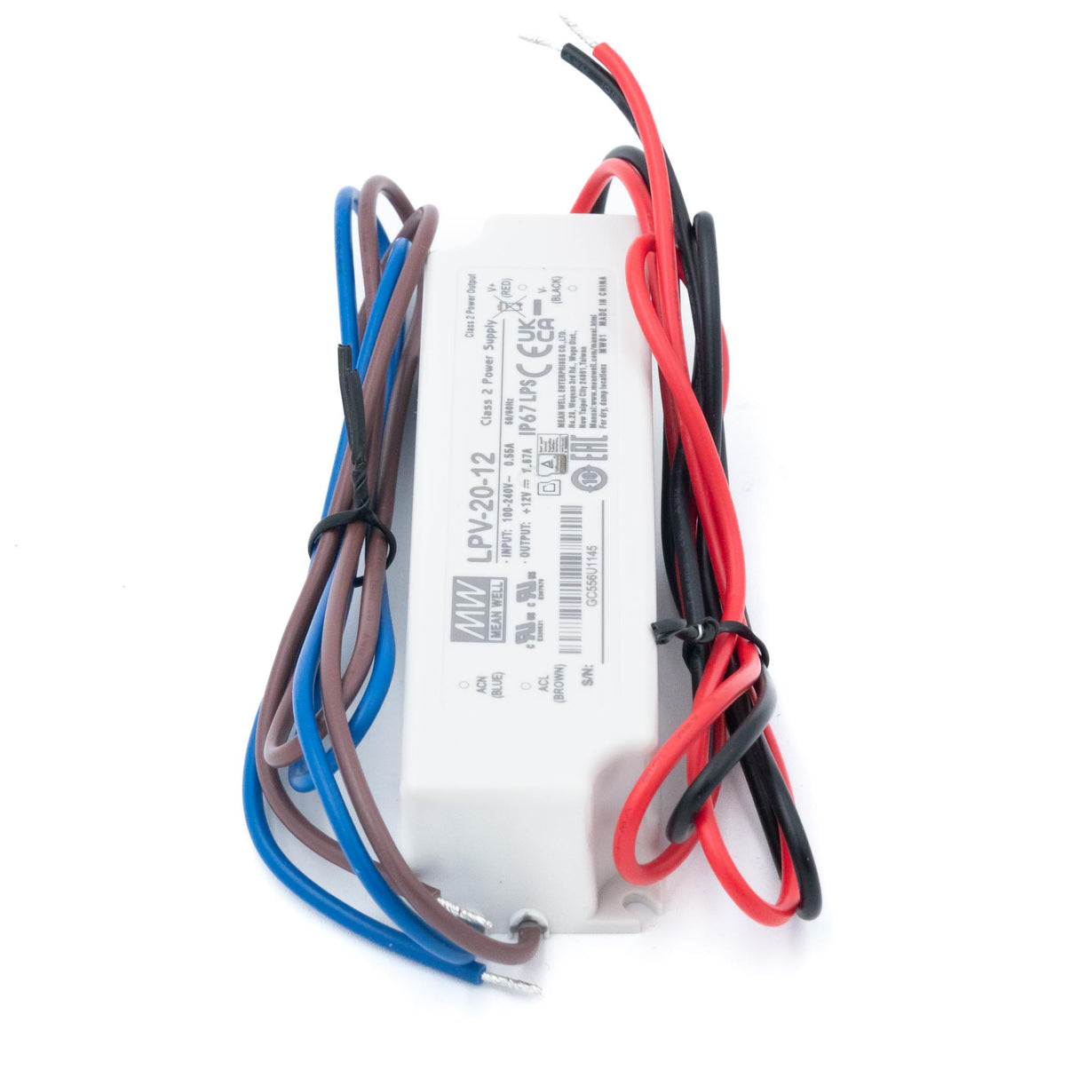Mean Well LPV-20-24 LED Driver — 20.2W 24V 0.84A IP67 Waterproof - PHOTO 3