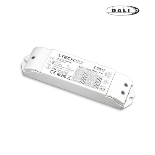 LTECH SE-20-250-1000-W2D2 20W 250mA ~ 1000mA CC DALI2 LED Driver - Tunable White