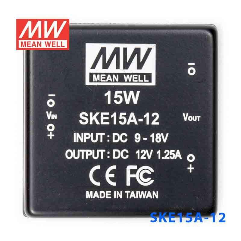 Mean Well SKE15A-12 DC-DC Converter - 15W - 9~18V in 12V out 1.25A - PHOTO 2