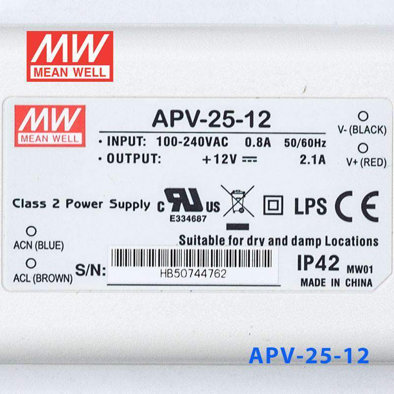 Mean Well APV-25-12 Power Supply 25W 12V - PHOTO 3
