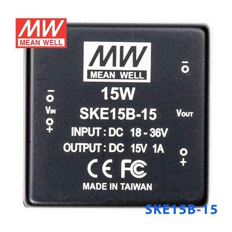 Mean Well SKE15B-15 DC-DC Converter - 15W - 18~36V in 15V out 1A - PHOTO 2