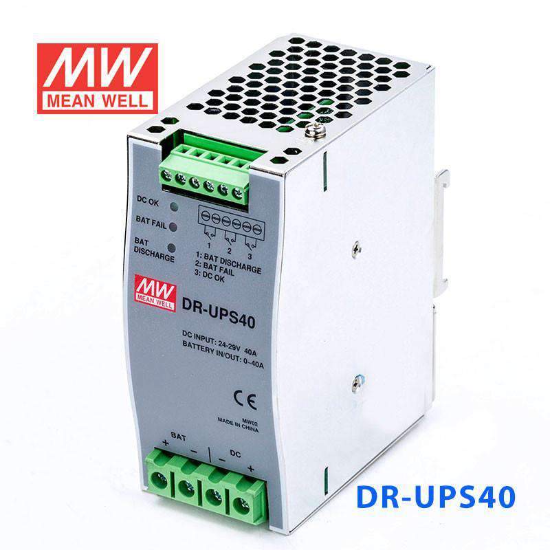 Mean Well DR-UPS40 DC UPS Module Power 40A Supply - DIN Rail - PHOTO 1