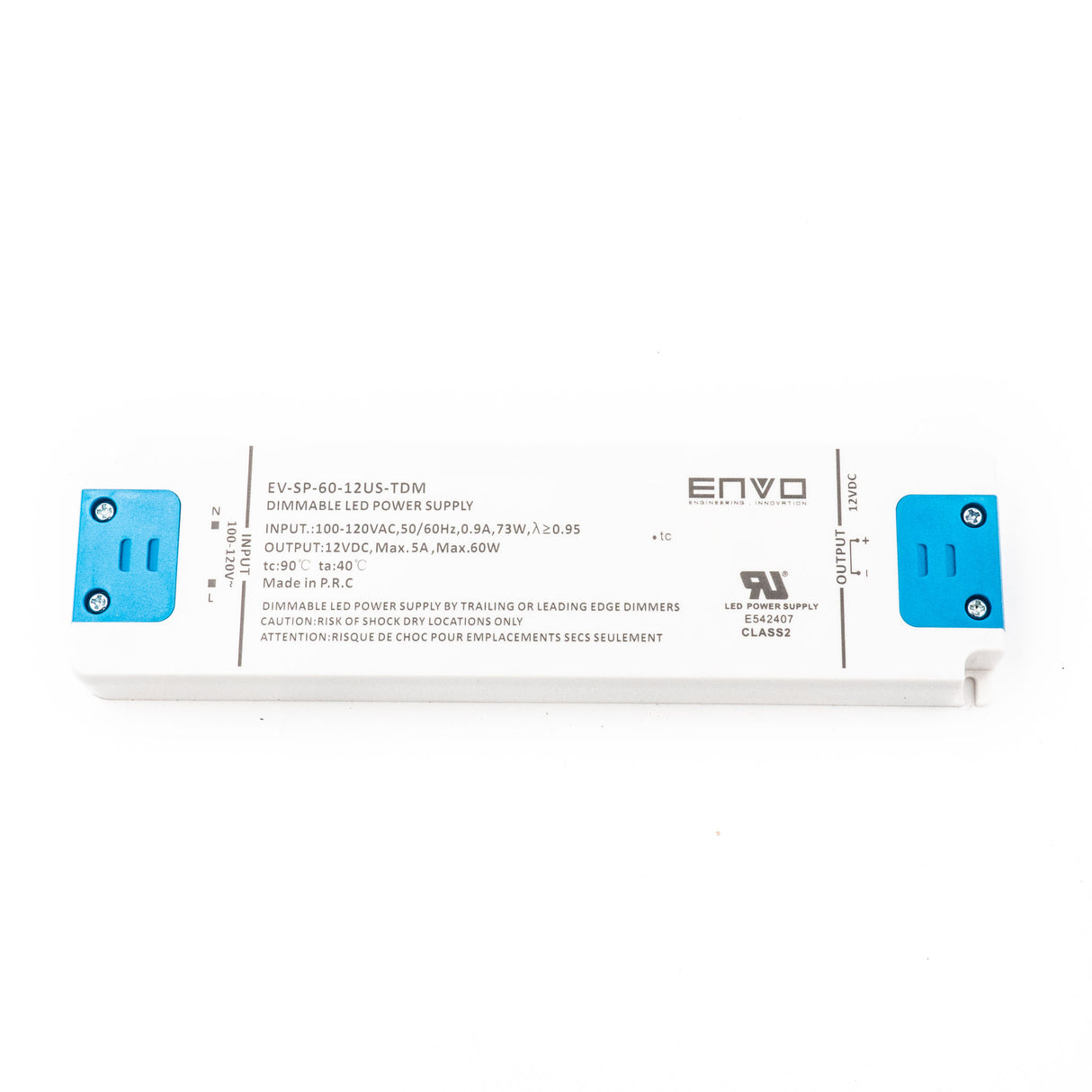 ENVO EV-SP-60-12US-TDM Triac Dimmable LED Driver 60W 12V - PHOTO 1