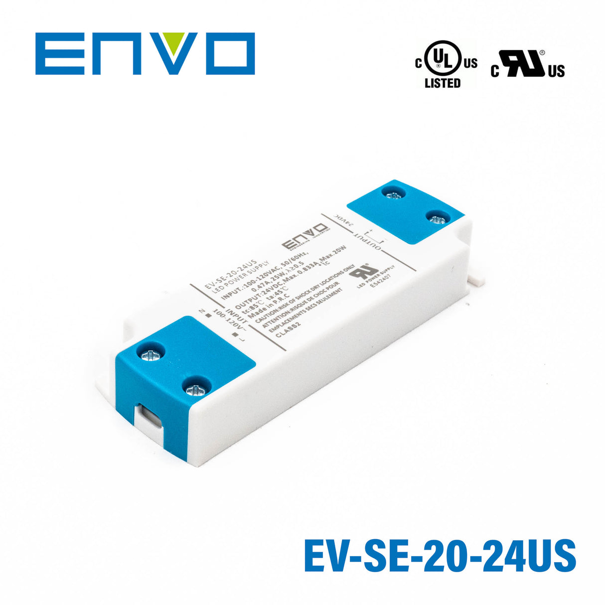ENVO EV-SE-20-24US LED Driver 20W 24V 833mA