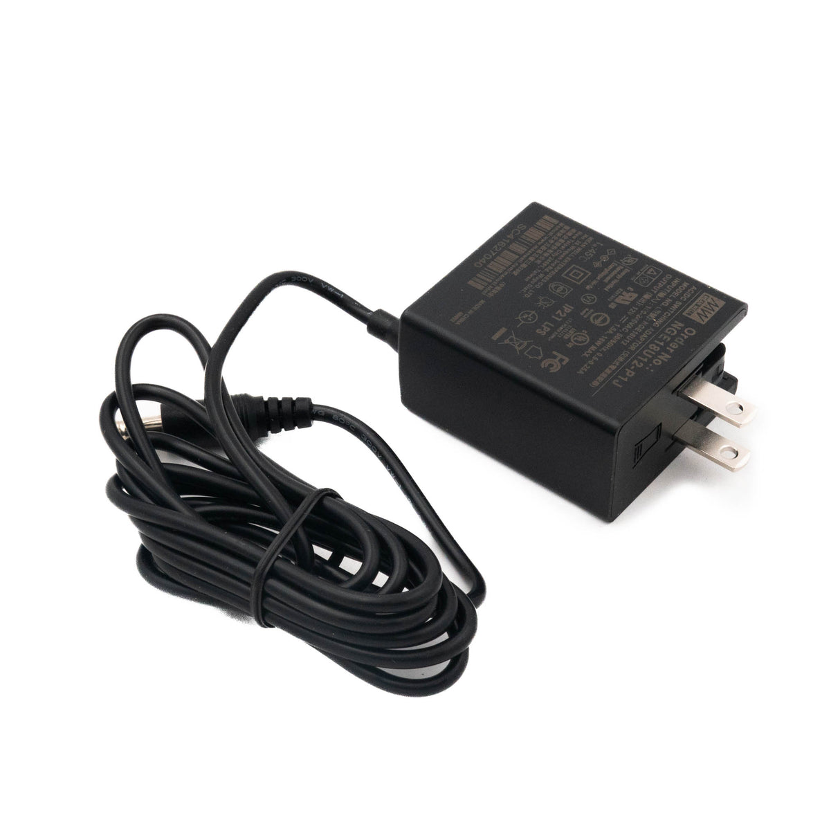Mean Well NGE18U12-P1J AC-DC Wall-mounted Green Adaptor - US Plug - 18W 12V 1.5A - PHOTO 1