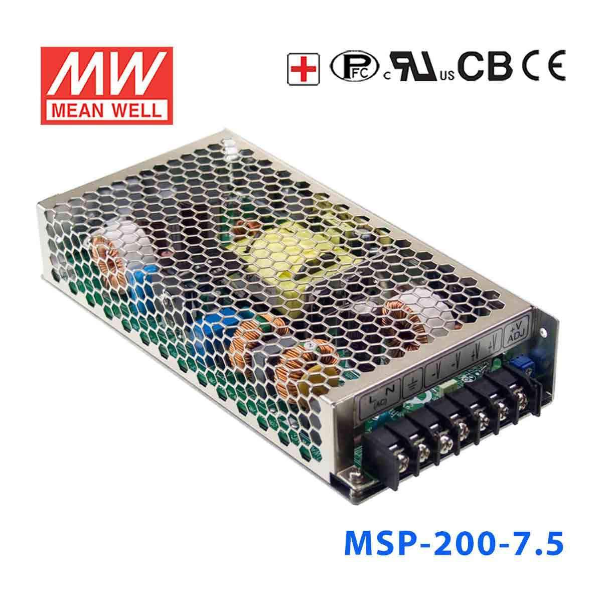 Mean Well MSP-200-7.5 Power Supply 200.3W 7.5V